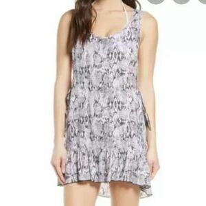 Chelsea28 Snakeskin Tayla Side Tie Cover Up Dress M